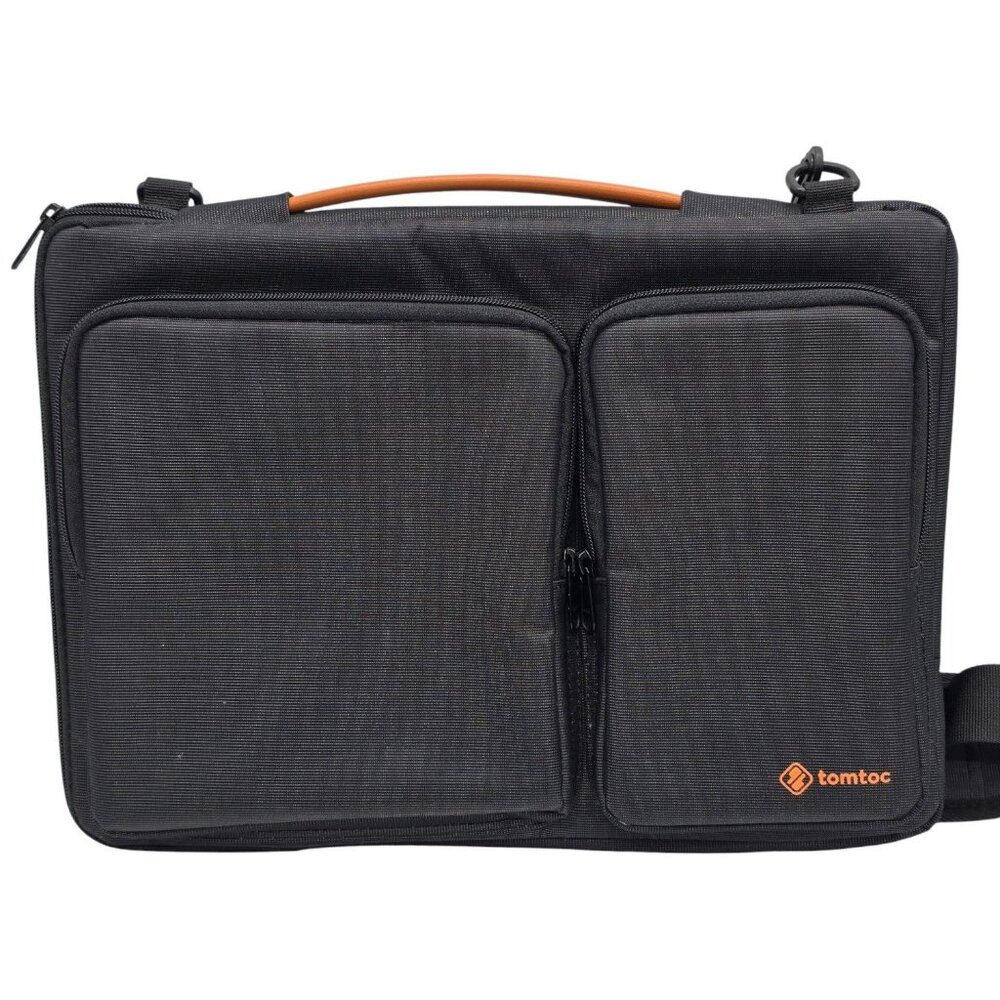 Tomtoc Laptop Shoulder Bag With Adjustable Strap & Multiple Pockets For Storage